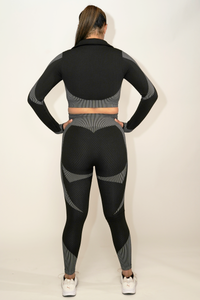 Style 11 - Women's Gym Top & Bottom Set