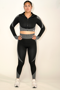 Style 11 - Women's Gym Top & Bottom Set