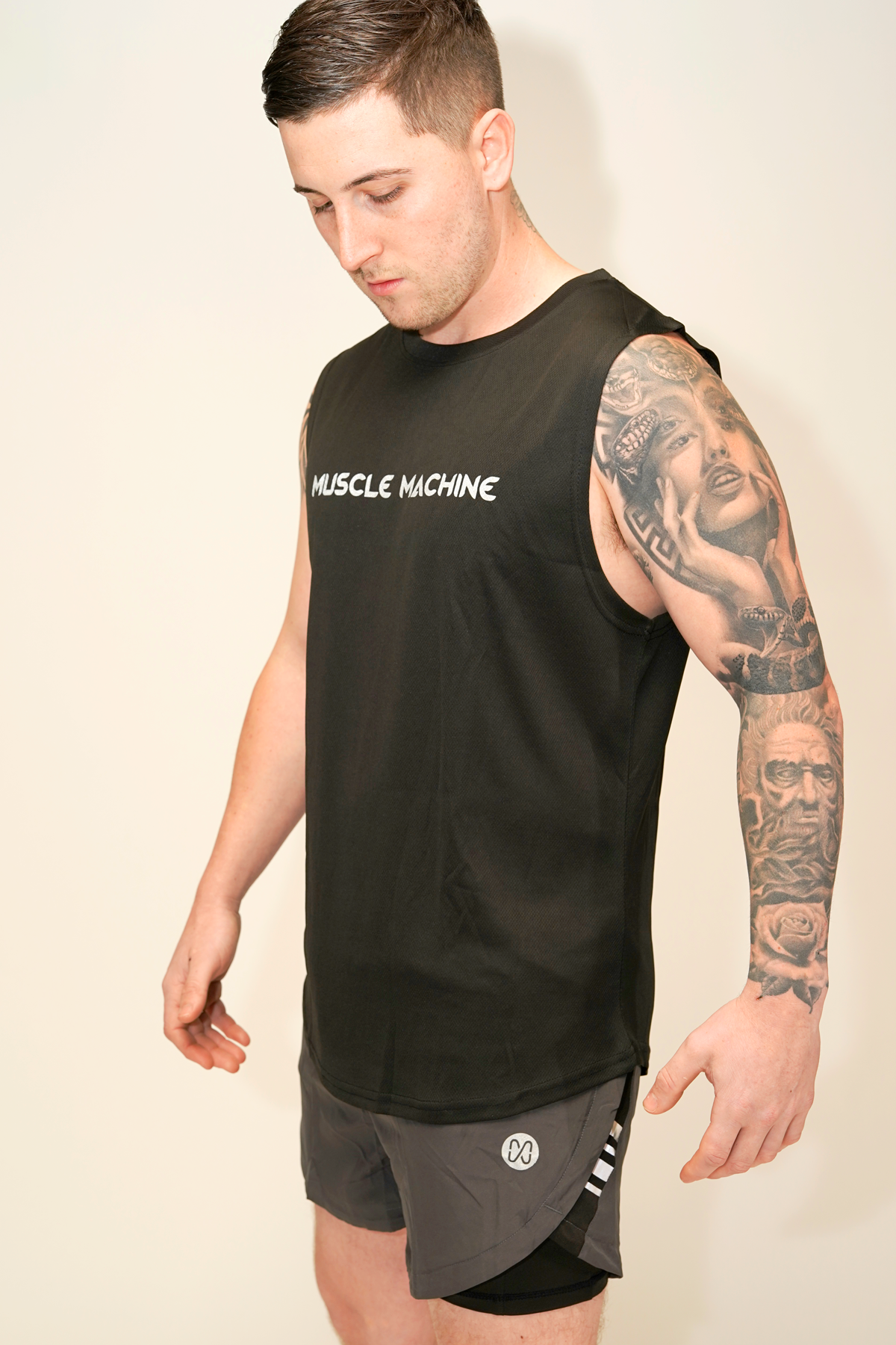 Style 131 - Men's Wide Shoulder Cut Tank Top