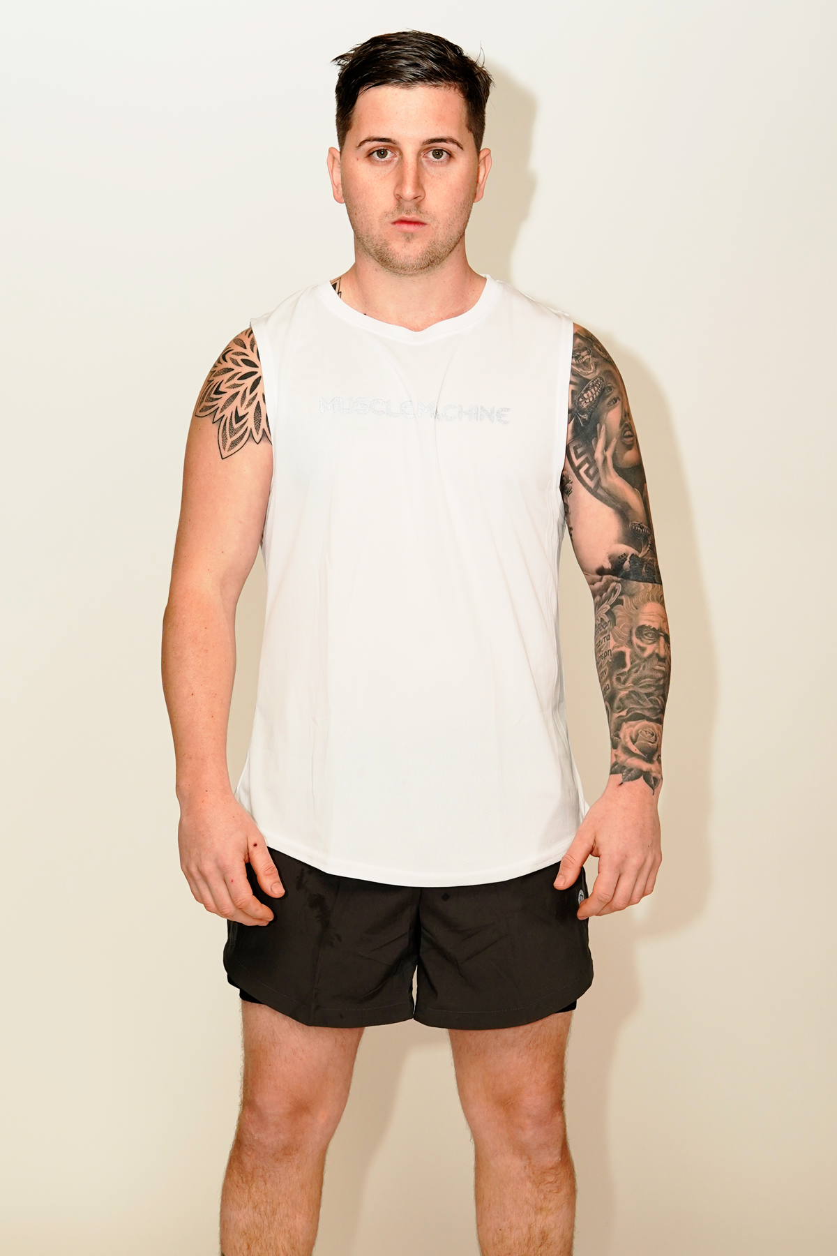 Style 132 - Men's Wide Shoulder Cut Tank Top