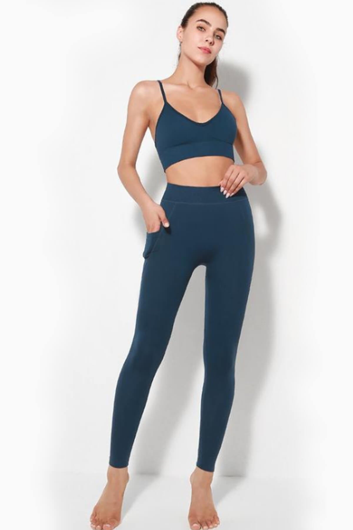 Style 62 - Women's Gym Top & Bottom Set