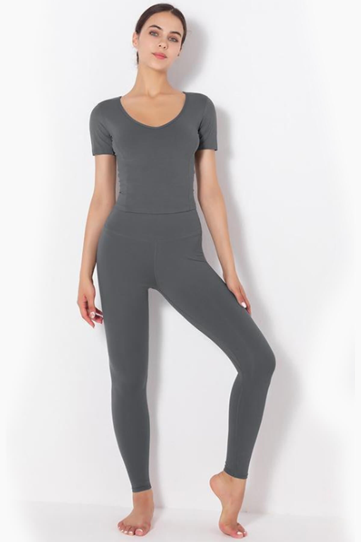 Style 65 - Women's Gym Top & Bottom Set